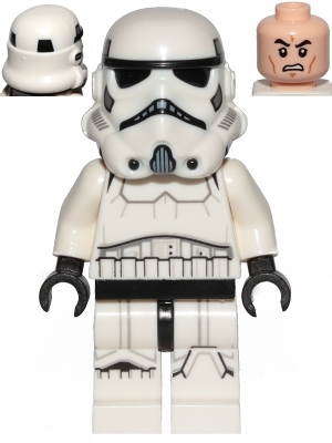 Imperial Stormtrooper - Male, Dual Molded Helmet with Black Panels on Back, Light Nougat Head, Scowl
Komplett i god stand.