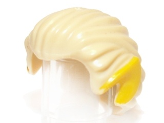 Minifigure, Hair Swept Back with Pointed Yellow (Elf) Ears Pattern
I god stand.