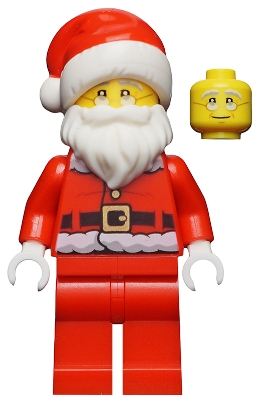 Santa, Red Legs, Fur Lined Jacket with Button, Glasses
Komplett i god stand.