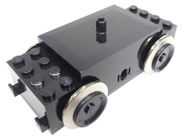 Electric, Train Motor 9V with Wheels
Testet og fungerer. Ett av 4 klips på siden er knekt. Ingenting å si for funksjonalitet.