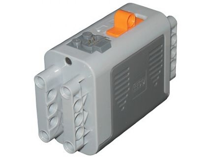 Electric 9V Battery Box 4 x 11 x 7 PF with Orange Switch and Dark Bluish Gray Covers
I god stand.
