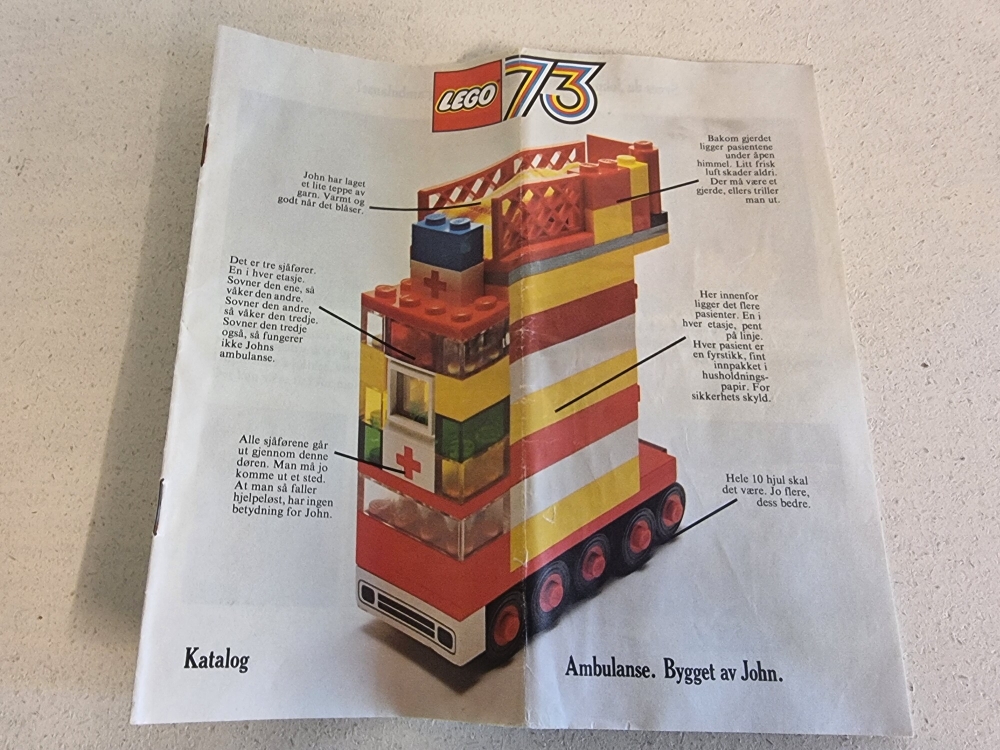 Katalog fra 1973
Norsk utgave.