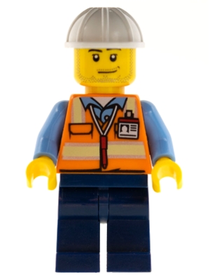 Space Engineer, Male, Orange Vest, Dark Blue Legs, White Construction Helmet, Stubble
Komplett i god stand.