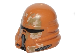 Minifigure, Headgear Helmet SW Airborne Clone Trooper with Tan and Dark Tan Camouflage Pattern
I god stand.