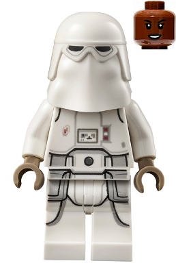 Snowtrooper - Female, Printed Legs, Dark Tan Hands, Reddish Brown Head, Open Mouth Smirk
Komplett i god stand.