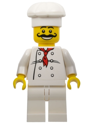 Chef - White Torso with 8 Buttons, White Legs, Long Curly Moustache
Komplett i god stand.