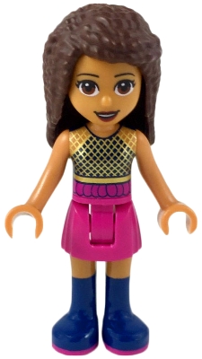 Friends Andrea - Dark Pink Skirt, Black Top with Gold Mesh
Komplett i god stand.