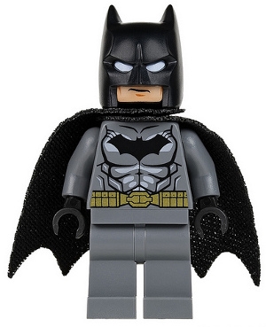 Batman - Dark Bluish Gray Suit, Gold Belt, Black Hands, Spongy Cape
Komplett i god stand.