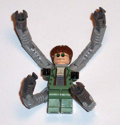 Dr. Octopus (Otto Octavius) / Doc Ock, Sand Green Jacket, Sand Green Legs, Thin Smirk - With Arms
Kun figuren. Uten ryggbrikke og lange armer.