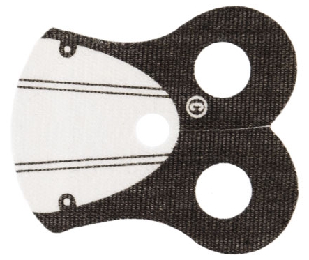 Minifigure Armor Pauldron Cloth with Black Neck and 4 Thin Black Stripes Pattern, Thick Border
I god stand.