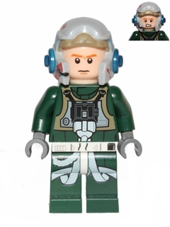 Rebel Pilot A-wing (Open Helmet, Dark Green Jumpsuit, Frown / Scared) (Arvel Crynyd)
Komplett i god stand.