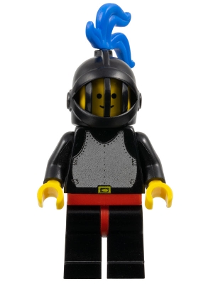 Breastplate - Black, Black Legs with Red Hips, Black Grille Helmet, Blue Plume, Black Plastic Cape
Komplett i god stand.