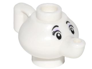 Minifigure, Utensil Teapot with Black Eyes, Eyebrows, and Eyelashes, Lavender Eye Shadow Pattern (Mrs. Potts)
I god stand.