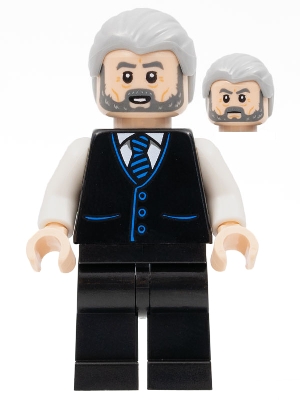 Alfred Pennyworth - Black Vest, Light Bluish Gray Hair, Dark Bluish Gray Beard
Komplett i god stand.