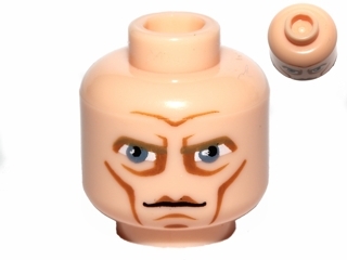 Minifigure, Head Male Large Blue Eyes, Cheek Lines and High Brow Pattern (SW Clone Wars Pre Vizsla)
I god stand.