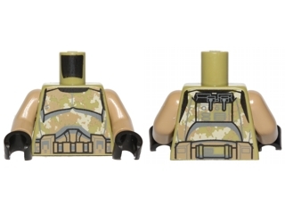 Torso SW Armor Camouflage Kashyyyk Clone Trooper Pattern / Dark Tan Arms / Black Hands
I god stand.