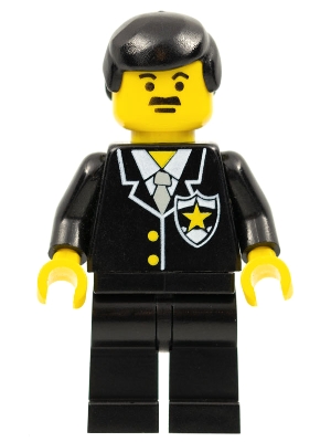 Police - Suit with Sheriff Star, Black Legs, Black Male Hair
Komplett i god stand.