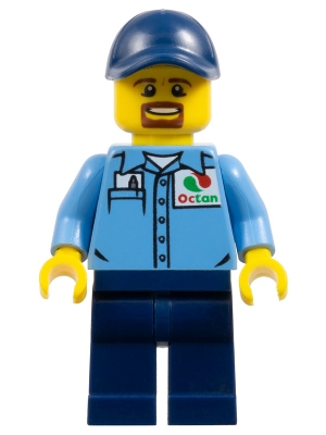 Gas Station Worker - Medium Blue Shirt with 'Octan' Logo, Dark Blue Legs and Cap
Komplett i god stand.
