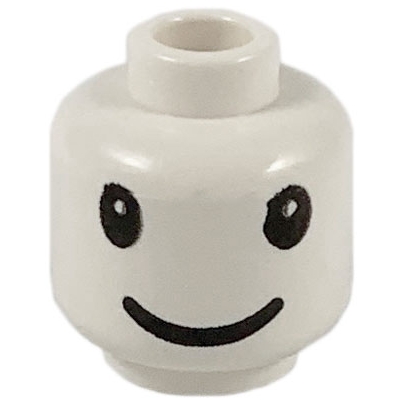 Minifigure, Head Large Black Eyes and Grin Pattern
I god stand.