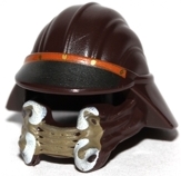 Minifigure, Headgear Helmet SW Skiff Guard with Dark Silver and Dark Orange Visor, Dark Tan Face Covering, and White Tusks Pattern
I god stand.