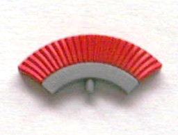 Minifigure, Crest with Red Plumes Pattern
I god stand.
