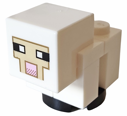 Minecraft Sheep, Lamb, White Legs and Head - Brick Built
I god stand.