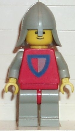 Classic - Knight, Shield Red/Gray, Light Gray Legs with Red Hips, Light Gray Neck-Protector
Komplett i pent brukt stand. 