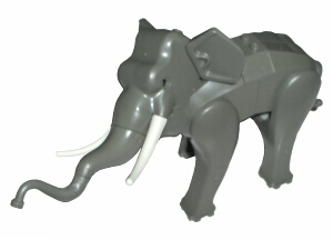 Elephant Type 1 with White Tusks and Back Connector Slopes
Komplett i god stand.