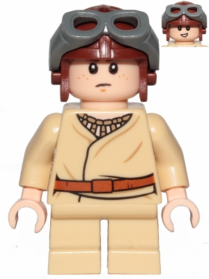 Anakin Skywalker (Short Legs, Reddish Brown Aviator Cap)
Komplett i god stand.