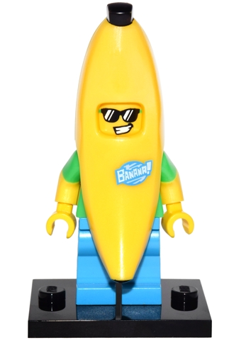 Banana Guy, Series 16 (Complete Set with Stand and Accessories)
Komplett. Noen få merker på torso (under banan)