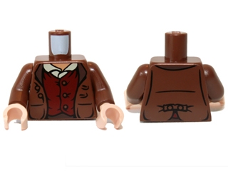 Torso LotR Jacket Rumpled and Red Vest Pattern (Frodo) / Reddish Brown Arms / Light Nougat Hands
I god stand.