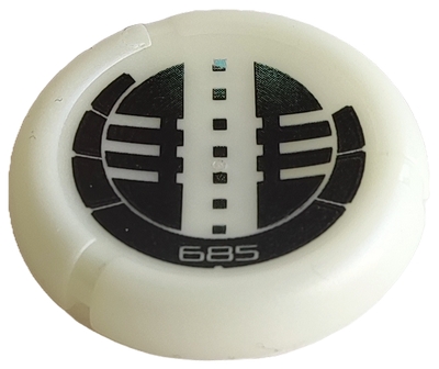 Throwing Disk with Bionicle Kanoka 685 Onu-Metru Pattern
I god stand.