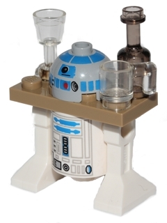 Astromech Droid, R2-D2 - Dark Tan Serving Tray, Light Bluish Gray Head
Komplett i god stand.