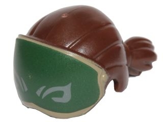 Minifigure, Hair Straight Cut with Short Ponytail with Dark Green Eye Cover with Dark Bluish Gray Markings Pattern
I god stand.