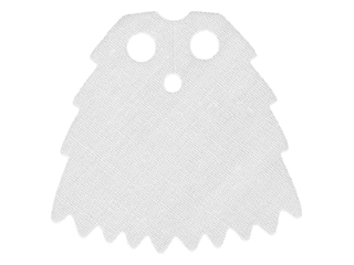 Minifigure Cape Cloth, Serrated Edges
I god stand.