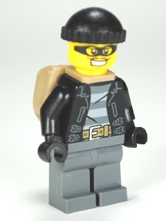 Police - City Bandit Male, Black Knit Cap, Backpack, Mask
Komplett i god stand.