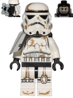 Sandtrooper - White Pauldron, Survival Backpack, Dirt Stains, Balaclava Head Print and Helmet with Dotted Mouth Pattern
Komplett figur i god stand. Uten backpack.